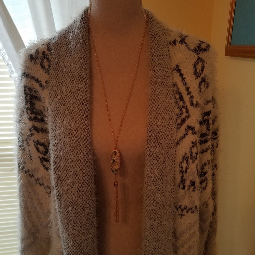 Necklace with tassel